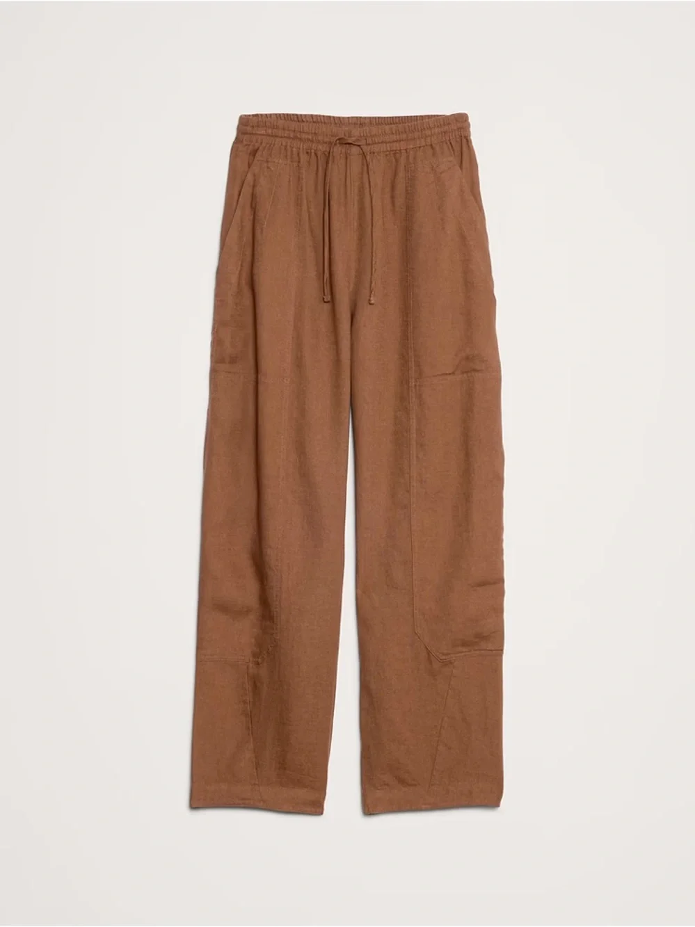 Banana Republic Wide-Leg Linen Pants in Brown